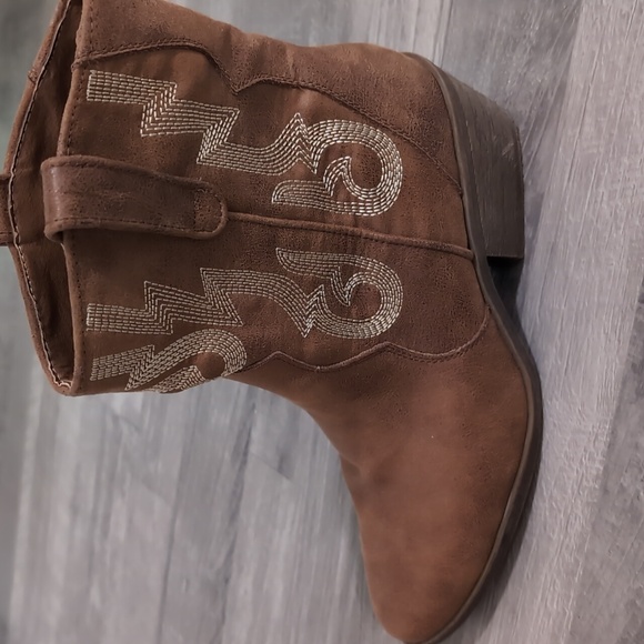 Cowgirl Boots Rampage Ladies Boots Rampage Black Cowboy Boots 9 - Picture 3 of 12